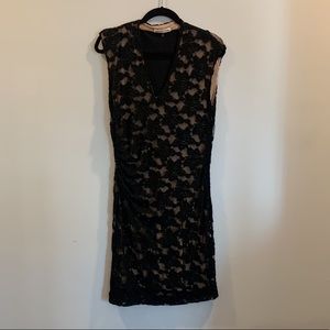 Rebecca Taylor black and nude dress size 10